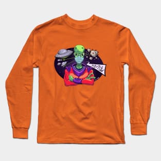 Alien vs COVID-19 Long Sleeve T-Shirt